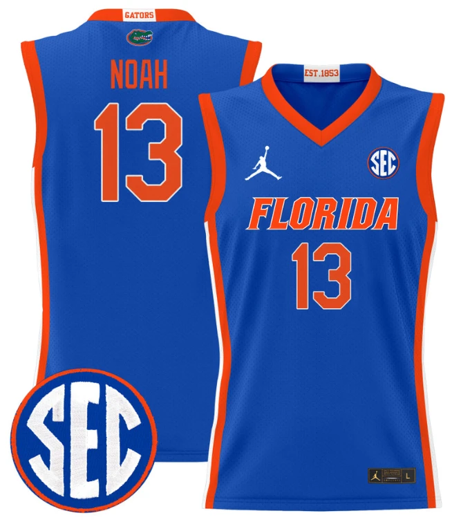 Joakim Noah Jersey #13 Florida Gators 2024 Lightweight Basketball Royal by My store basketball