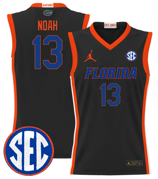 Joakim Noah Jersey #13 Florida Gators 2024 Lightweight Basketball Black by My store basketball