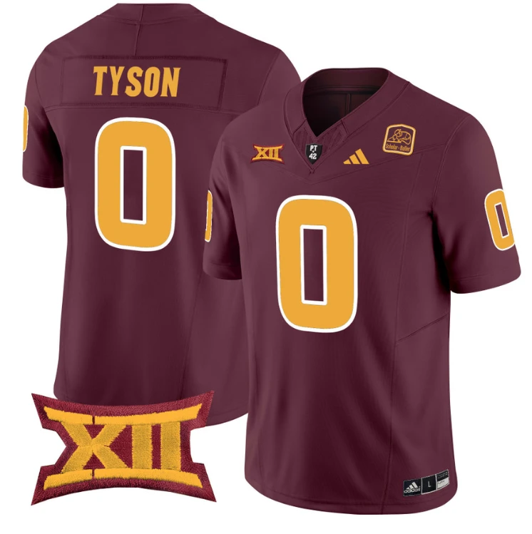 Jordyn Tyson Jersey #0 Arizona State Sun Devils Vapor Limited College Football Maroon by My Store