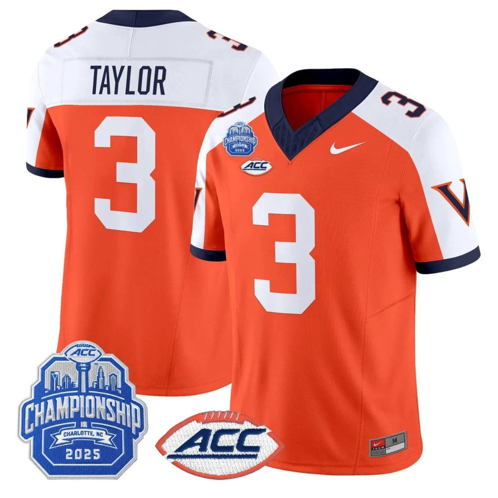 J'Mari Taylor Jersey #3 Virginia 1995 Throwbacks 2025 ACC Championship by My Store NCAA Football Jerseys