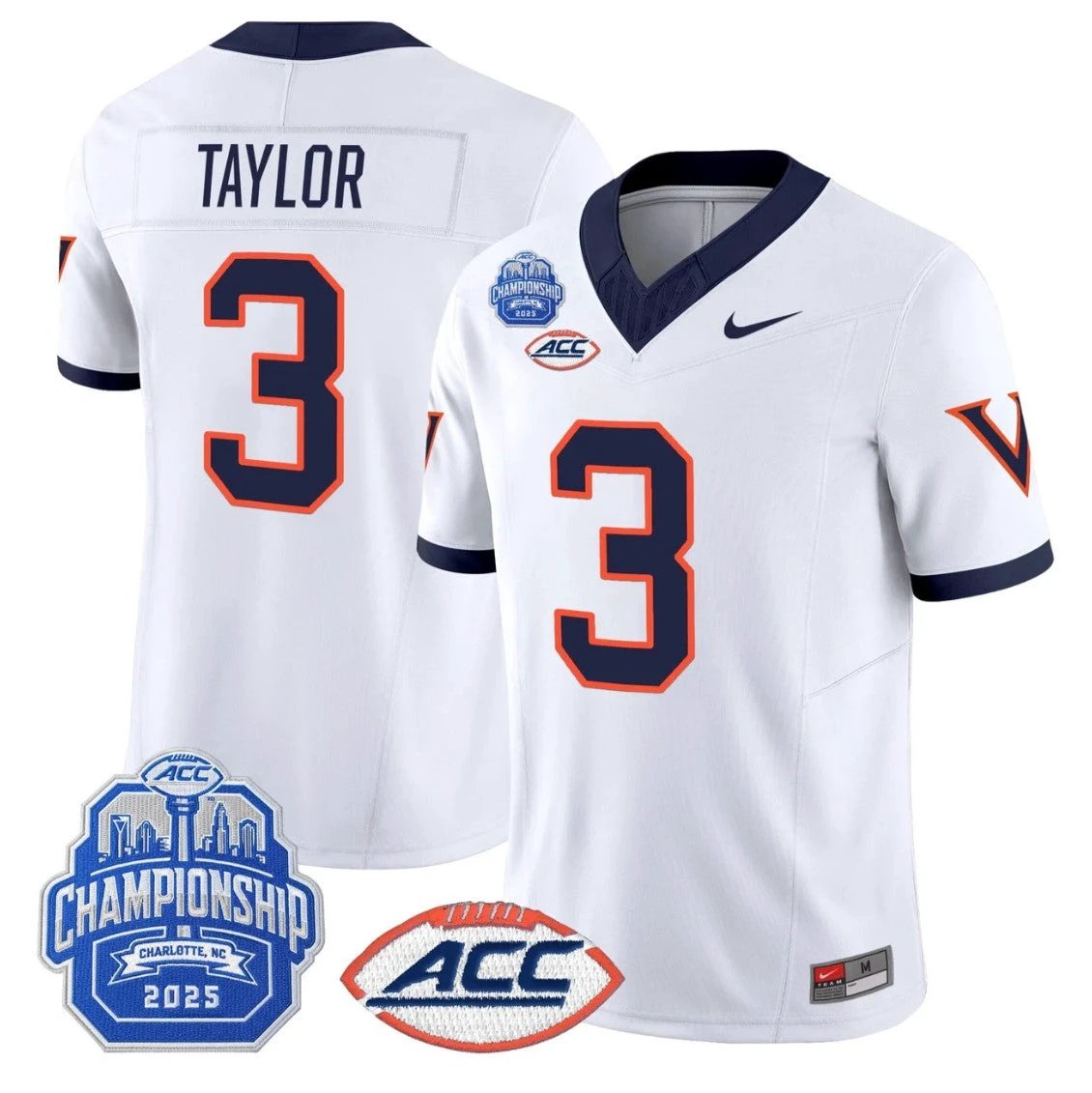 J'Mari Taylor Jersey #3 Virginia 1995 Throwbacks 2025 ACC Championship by My Store NCAA Football Jerseys