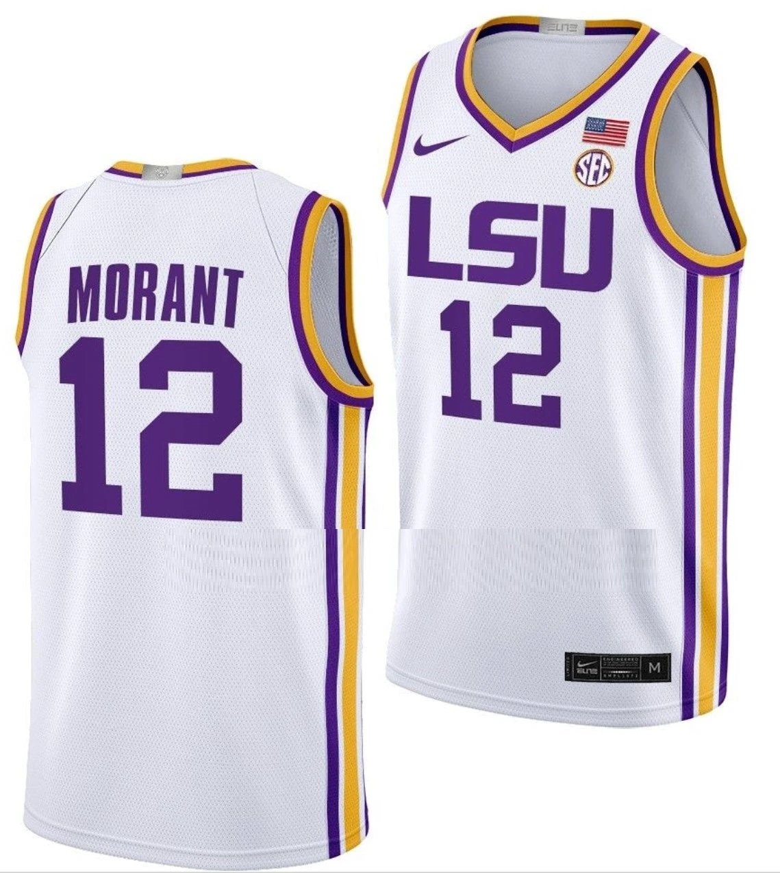 Jalen Reed Jersey LSU Tigers College Basketball Limited White #13 by My store basketball