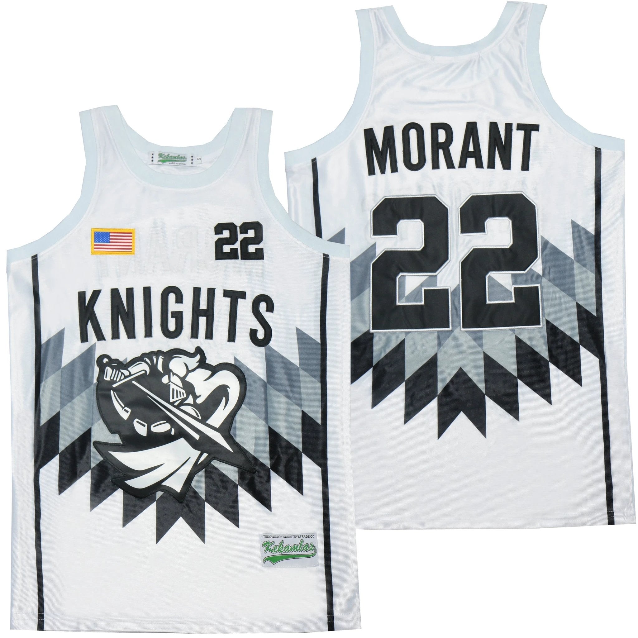 Ja Morant #22 White Movie Basketball Jersey White by My store basketball