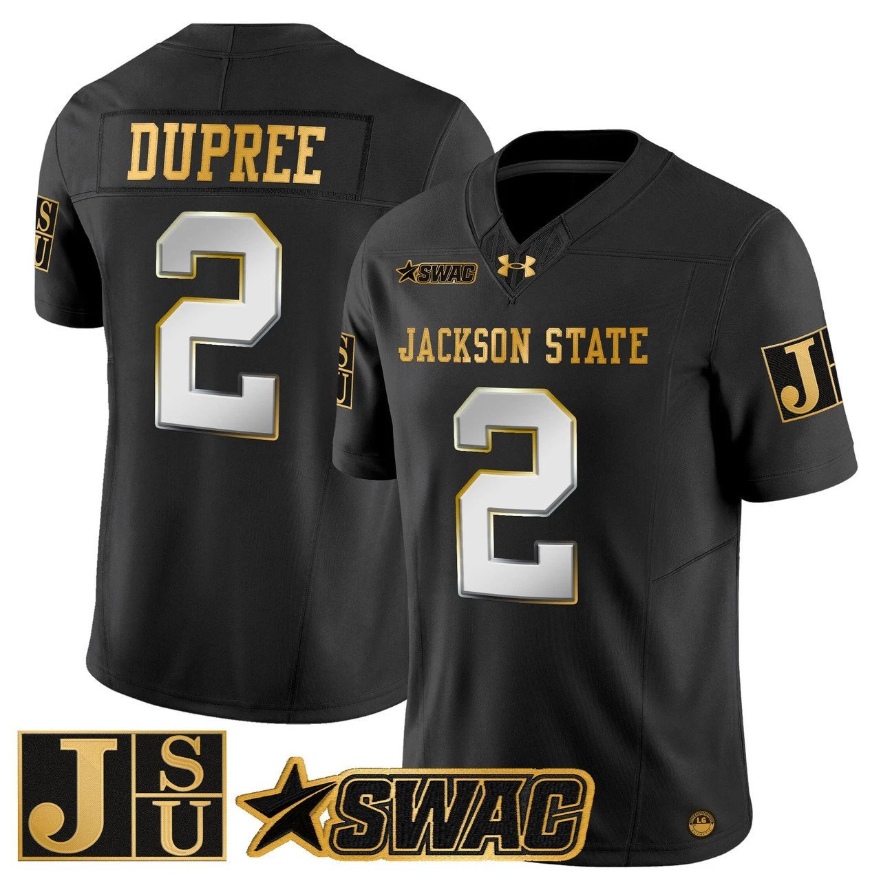 Ja'Naylon Dupree Jersey #2 Jackson State Tigers 2025 Vapor Stitched by My Store NCAA Football Jerseys