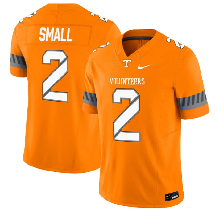 Jabari Small Jersey #2 Tennessee Vols 2025 Smokey Grey Series Stitched Orange by NCAA Football Jersey