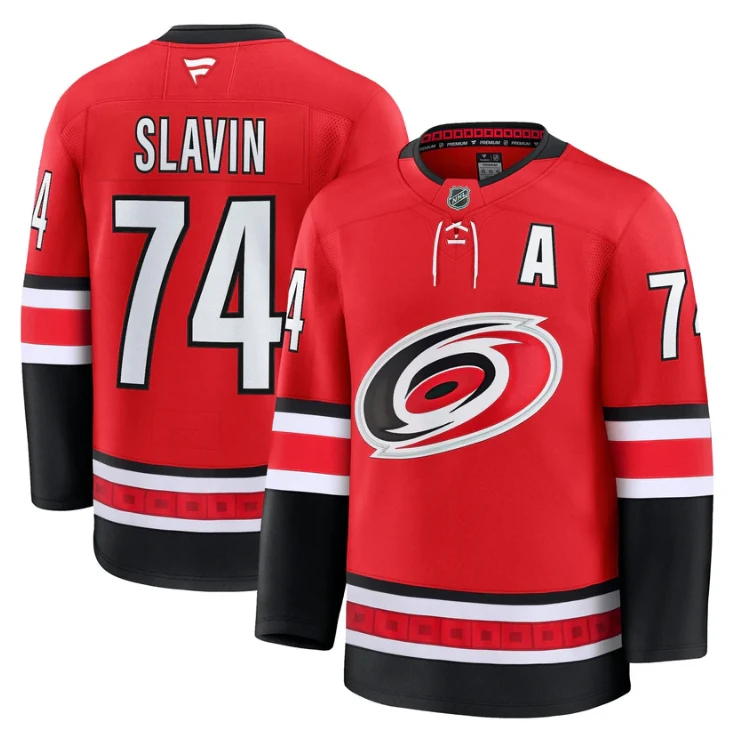 Jaccob Slavin Jersey #74 Carolina Hurricanes 2025 - 26 Premium Stitched by Hockey David
