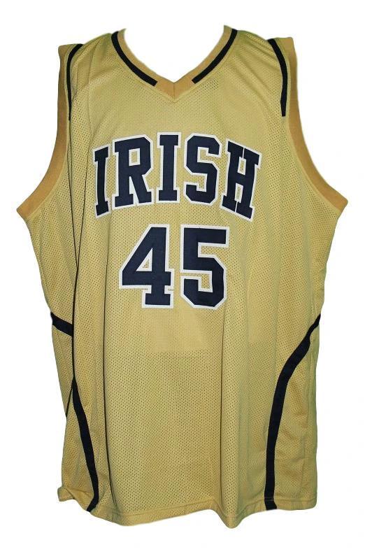 Jack Cooley Jersey #45 Irish College Basketball Gold by My store basketball