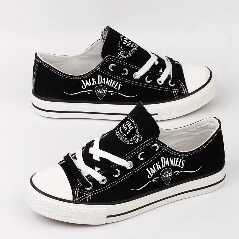 Jack Daniels Low Top Canvas Sport Sneakers Shoes For Men Women Fans by Crocs