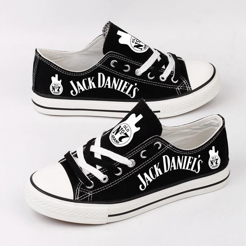 Jack Daniels Low Top Canvas Sport Sneakers Shoes For Men Women Fans by Crocs
