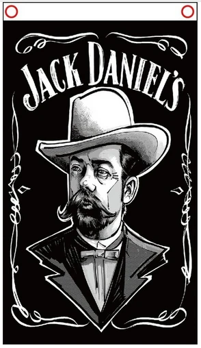 Jack Daniel's Flag Jack Daniels happy hour Flag-3x5FT checkered Banner-Metal Grommets by flagsshop