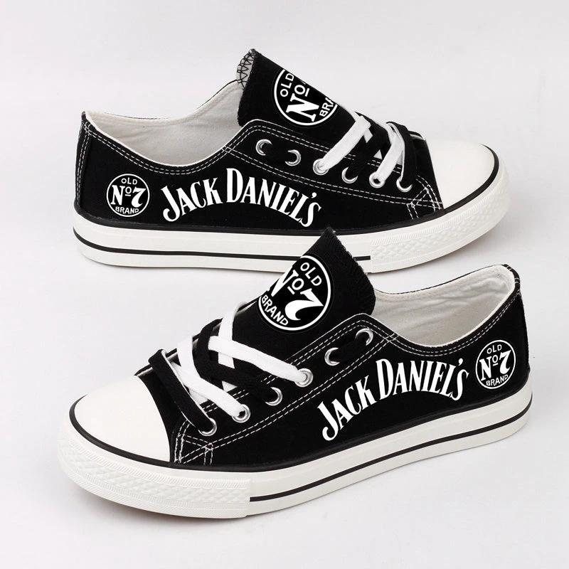 Jack Daniels Low Top Canvas Sport Sneakers Shoes For Men Women Fans by Crocs