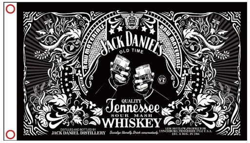 Jack Daniel's Flag Jack Daniels happy hour Flag-3x5FT checkered Banner-Metal Grommets by flagsshop