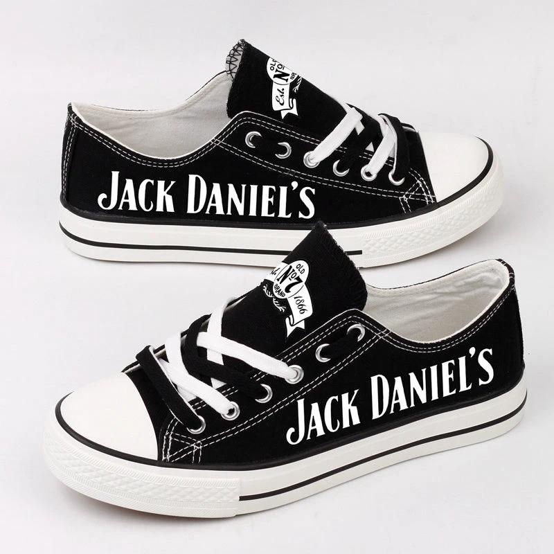 Jack Daniels Low Top Canvas Sport Sneakers Shoes For Men Women Fans by Crocs