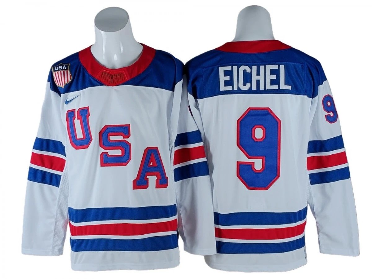 Jack Eichel Jersey #9 Winter Olympics Team USA 2026 Hockey Stitched by Hockey David