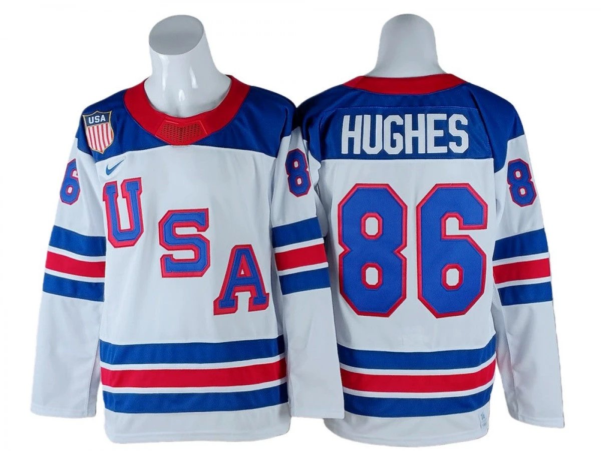 Jack Hughes Jersey #86 Winter Olympics Team USA 2026 Hockey Stitched by Hockey David