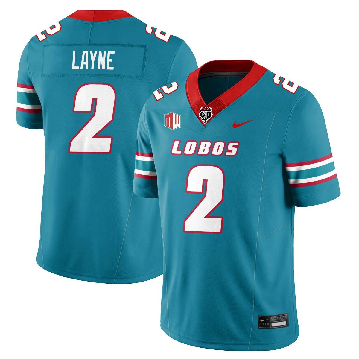 Jack Layne Jersey #2 UNM Lobo Football 2025 All Stitched by My Store NCAA Football Jerseys