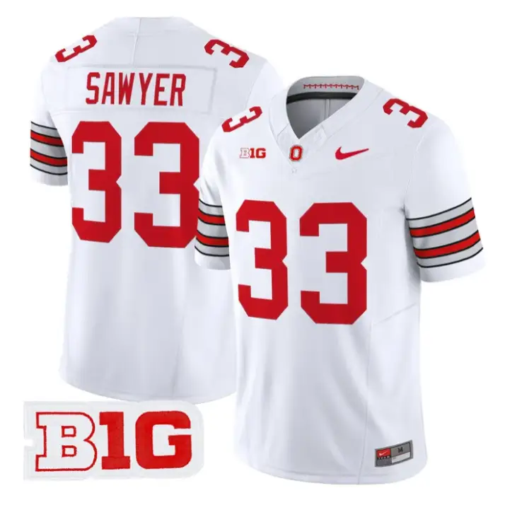 Jack Sawyer Jersey #33 Ohio State 2026 Tunnel Vision Limited Stitched by My Store NCAA Football Jerseys