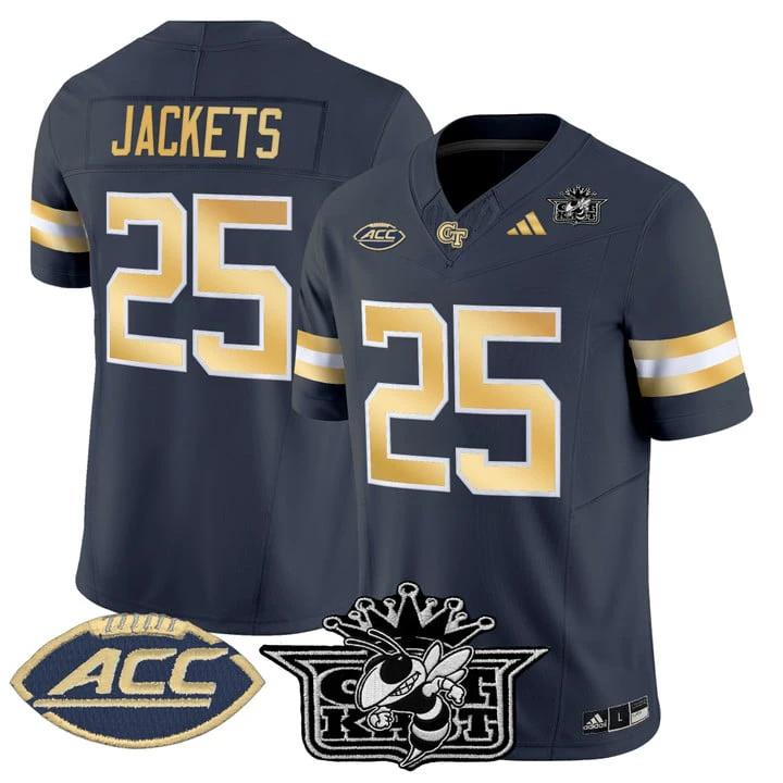 Jackets Jersey #25 Outkast Georgia Tech Yellow Jackets 2025 Stitched by My Store NCAA Football Jerseys