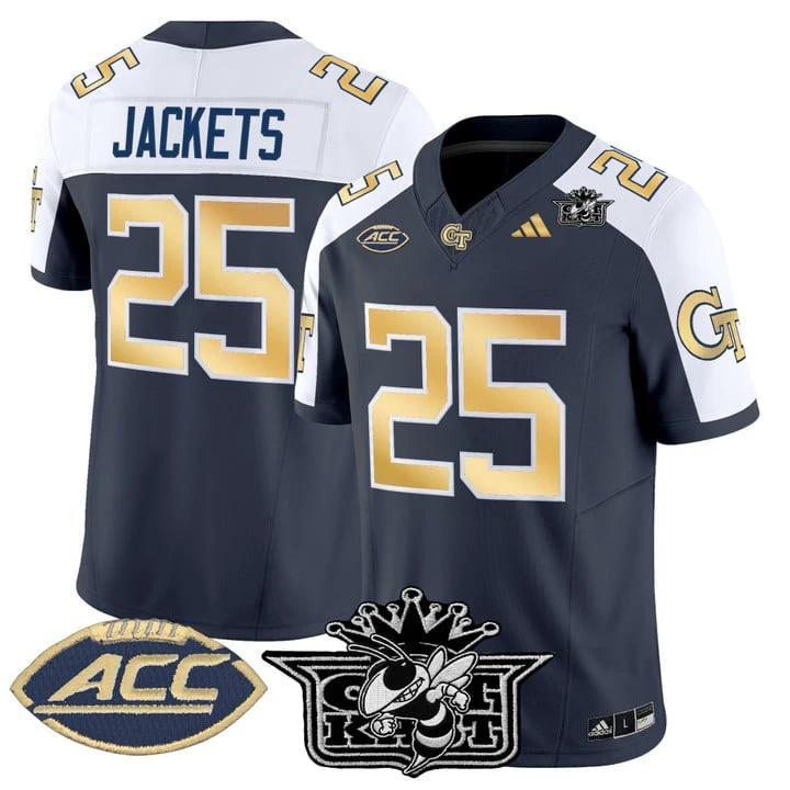 Jackets Jersey #25 Outkast Georgia Tech Yellow Jackets 2025 Stitched by My Store NCAA Football Jerseys
