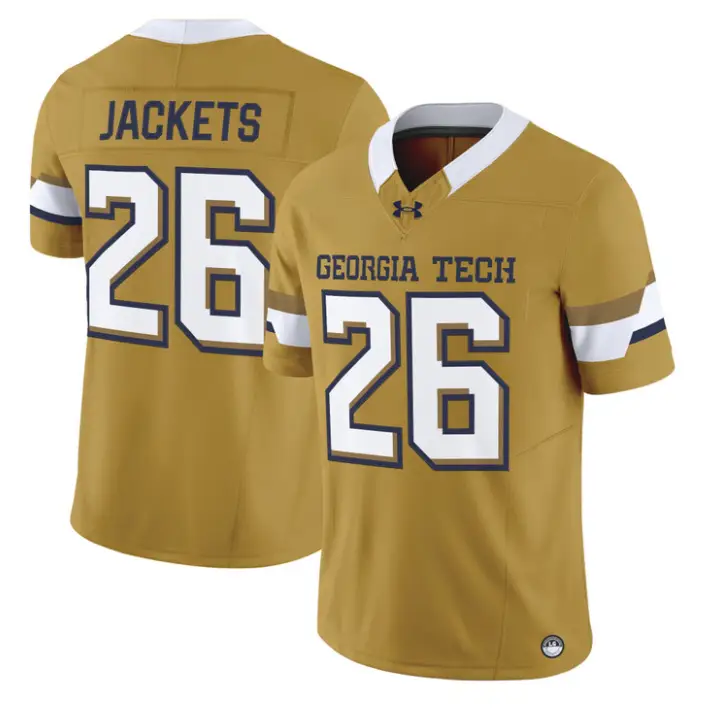 Jackets Jersey #26 Georgia Tech Yellow Jackets 2026 Vapor Limited Stitched by My Store NCAA Football Jerseys