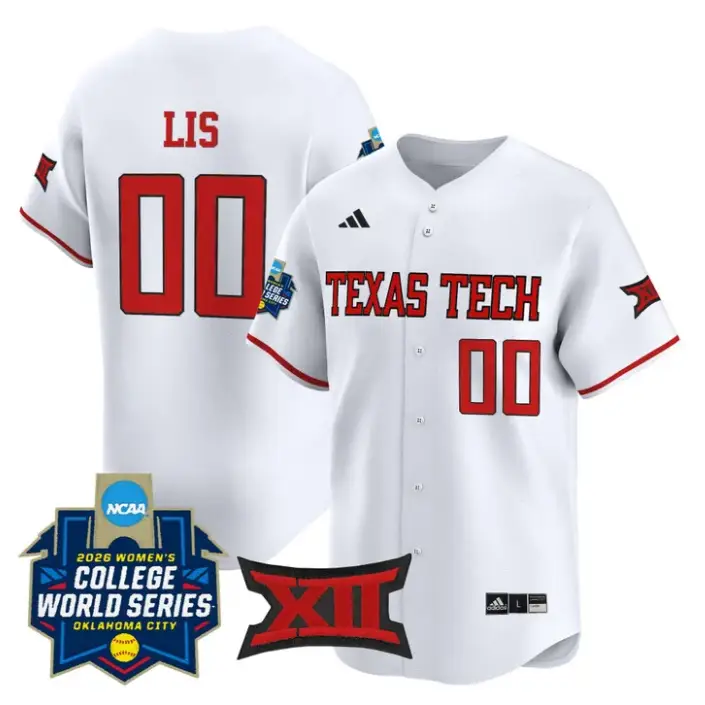 Jackie Lis Jersey #00 Red Raiders Softball 2026 World Series (WCWS) by My Store