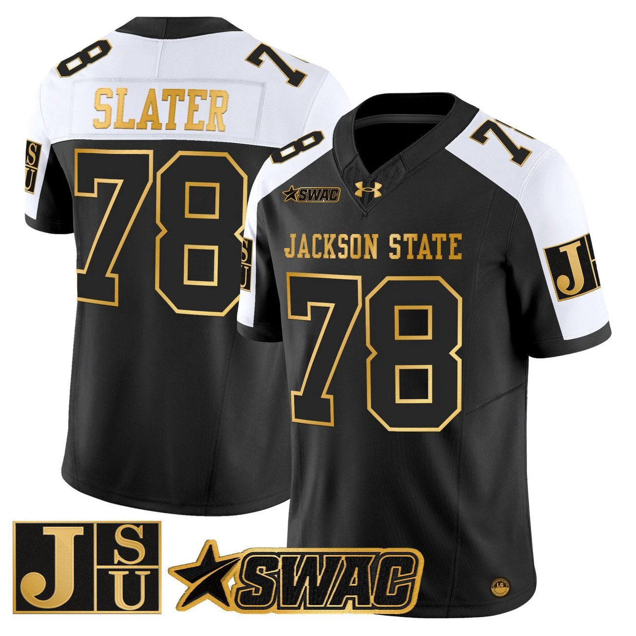 Jackie Slater Jersey #78 Jackson State Tigers 2025 Vapor Stitched by My Store NCAA Football Jerseys