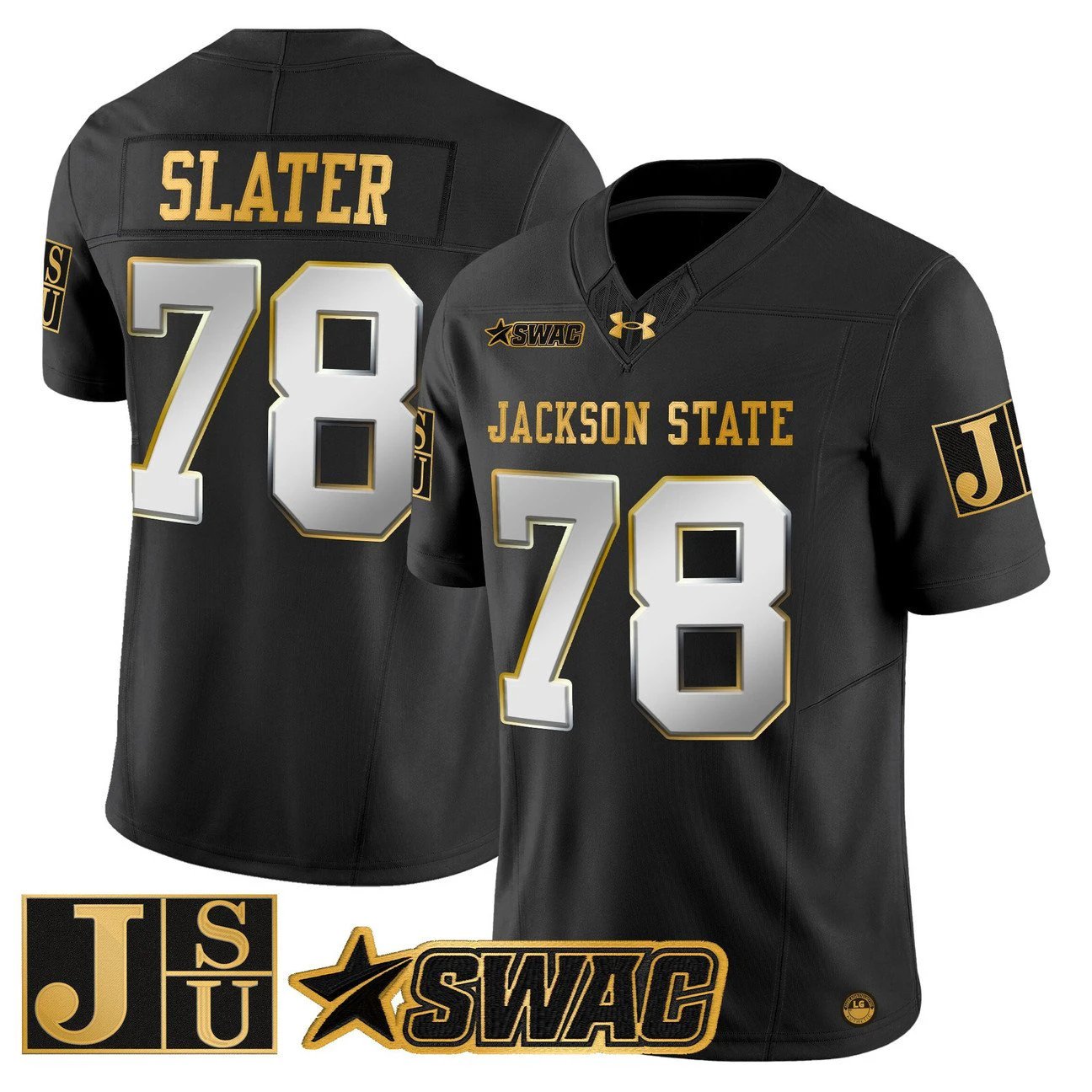 Jackie Slater Jersey #78 Jackson State Tigers 2025 Vapor Stitched by My Store NCAA Football Jerseys