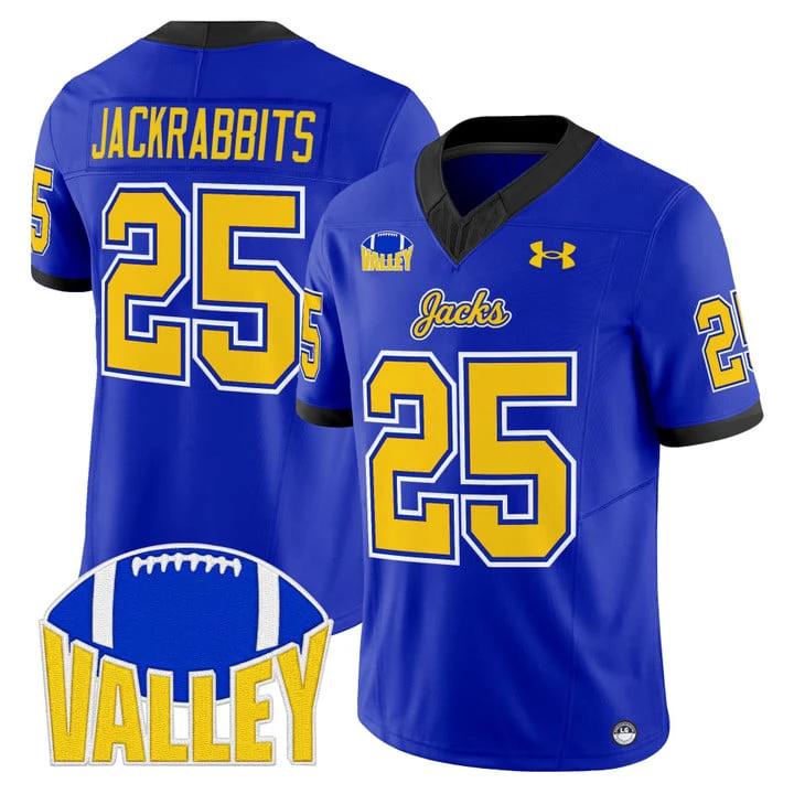 Jackrabbits Jersey #25 South Dakota State Jackrabbits 2025 Stitched by My Store NCAA Football Jerseys