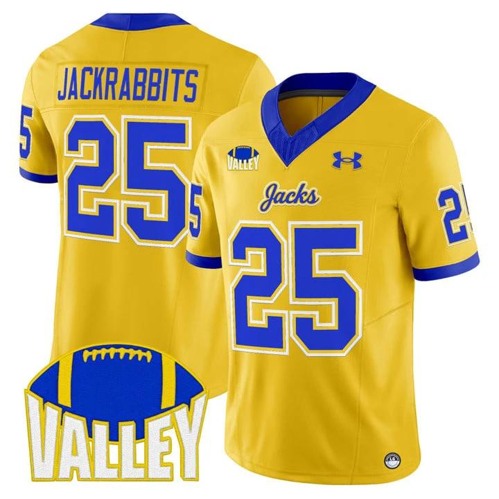 Jackrabbits Jersey #25 South Dakota State Jackrabbits 2025 Stitched by My Store NCAA Football Jerseys