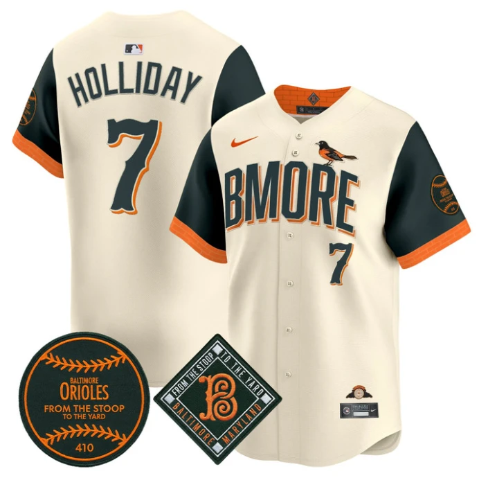 Jackson Holliday Jersey #7 Baltimore Orioles 2026 City Connect Premier Stitched by My Store