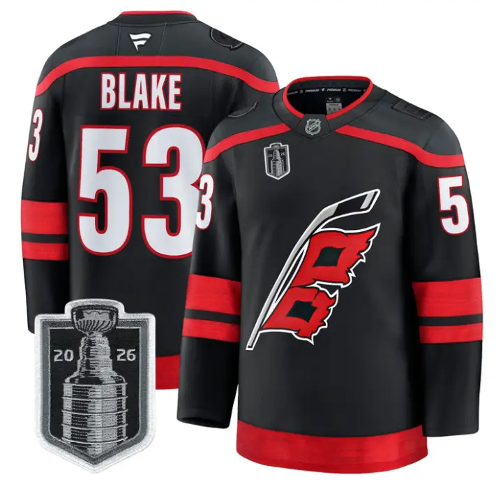 Jackson Blake Jersey #53 Carolina Hurricanes 2026 Stanley Cup Stitched by Hockey David