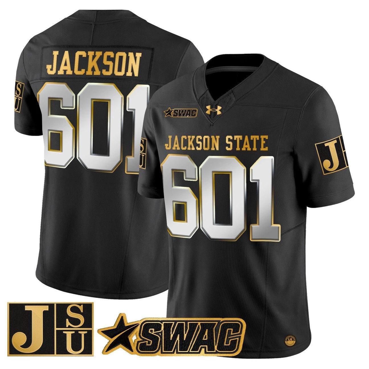 Jackson Jersey #601 Jackson State Tigers 2025 Vapor Stitched by My Store NCAA Football Jerseys