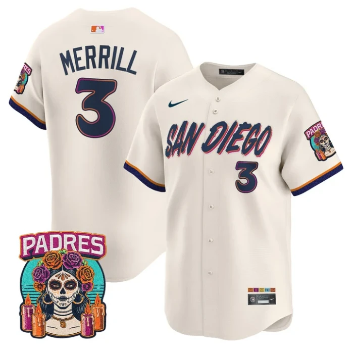 Jackson Merrill Jersey #3 San Diego 2026 City Connect Vapor Stitched by My Store
