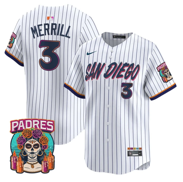 Jackson Merrill Jersey #3 San Diego 2026 City Connect Vapor Stitched by My Store