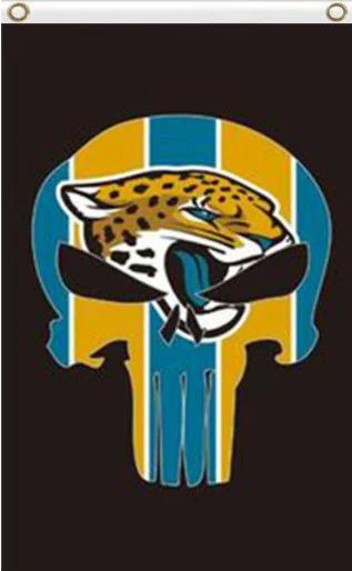 Jacksonville Jaguars Digital Vertical Flag 3X5 Ft Polyester Banner USA 90x150cm by flagsjustdoit