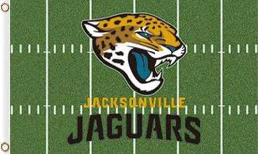 Jacksonville Jaguars Green Flag 3X5 Ft Polyester Banner USA 90x150cm by flagsjustdoit