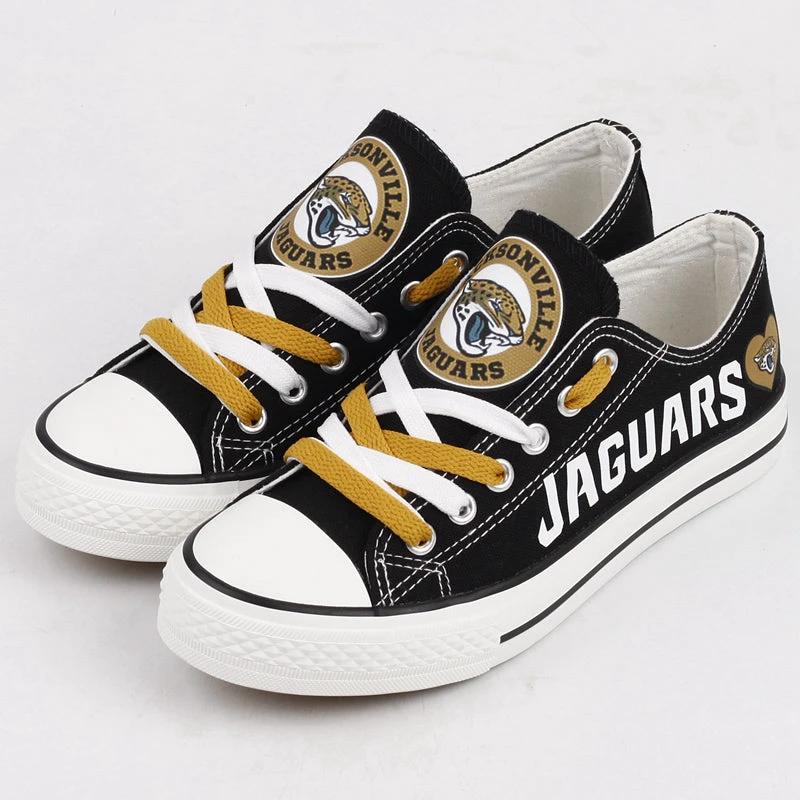 Jacksonville Jaguars Low Top Canvas Sport Sneakers Shoes For Men Women Fans by Crocs