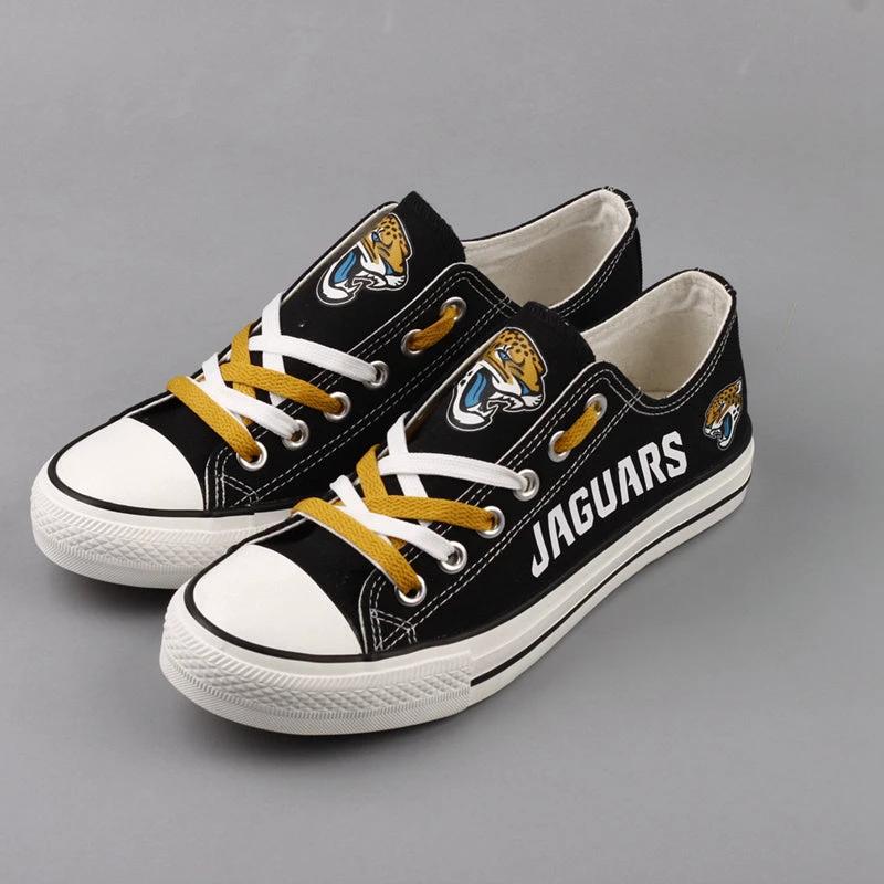 Jacksonville Jaguars Low Top Canvas Sport Sneakers Shoes For Men Women Fans by Crocs