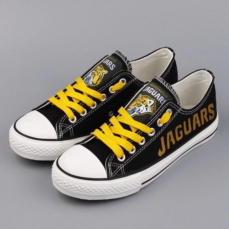 Jacksonville Jaguars Low Top Canvas Sport Sneakers Shoes For Men Women Fans by Crocs