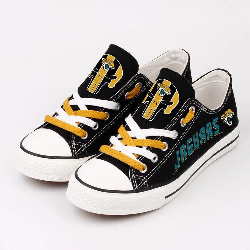 Jacksonville Jaguars Low Top Canvas Sport Sneakers Shoes For Men Women Fans by Crocs