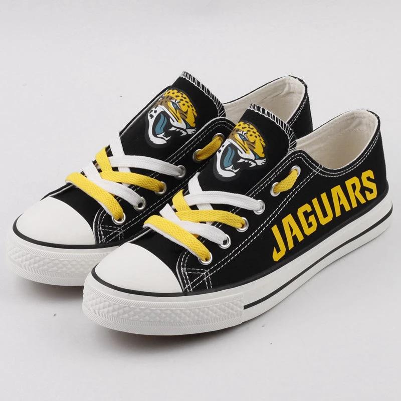 Jacksonville Jaguars Low Top Canvas Sport Sneakers Shoes For Men Women Fans by Crocs