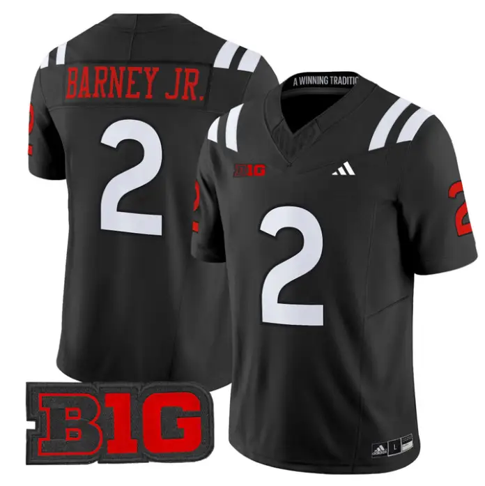 Jacory Barney Jr Jersey #2 Nebraska Cornhuskers 2026 Vapor Stitched by My Store NCAA Football Jerseys