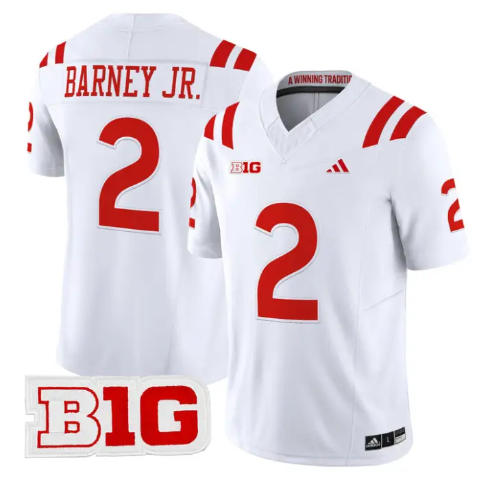 Jacory Barney Jr Jersey #2 Nebraska Cornhuskers 2026 Vapor Stitched by My Store NCAA Football Jerseys