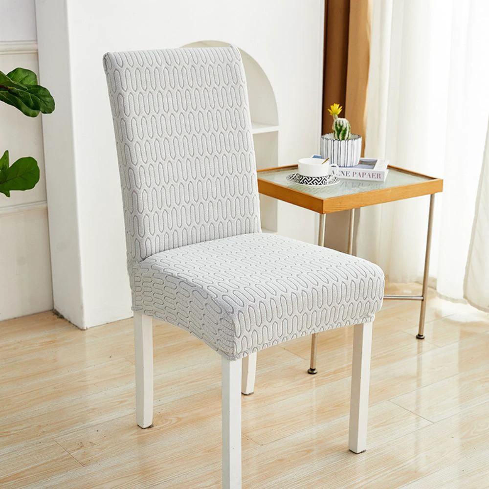 Jacquessa Elastic Jacquard Chair Cover by Casa & Beyond