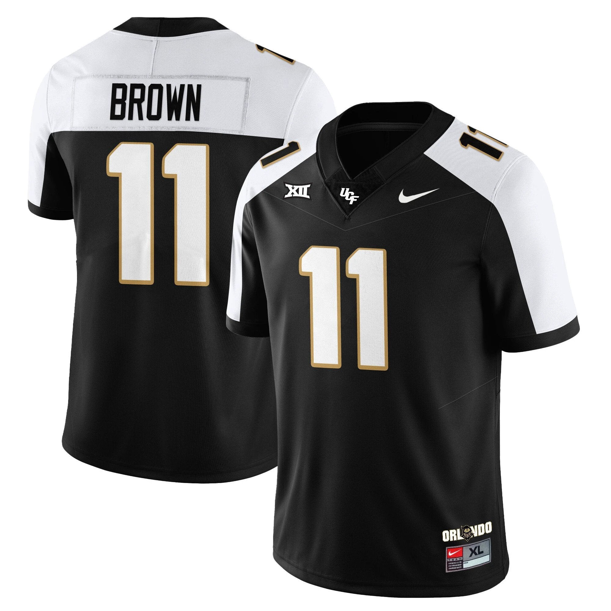 Jacurri Brown Jersey #11 UCF Football 2025 Core Uniforms Stitched by My Store NCAA Football Jerseys