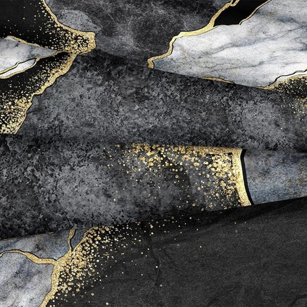 Jade Opulent Gold Accent Duvet Cover Set by Casa & Beyond