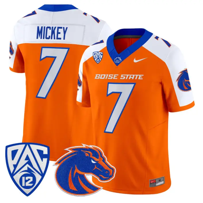 Jaden Mickey Jersey #7 Boise State Broncos 2026 Vapor Limited Stitched by My Store NCAA Football Jerseys