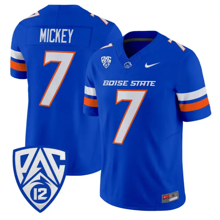 Jaden Mickey Jersey #7 Boise State Broncos 2026 Vapor Limited Stitched by My Store NCAA Football Jerseys