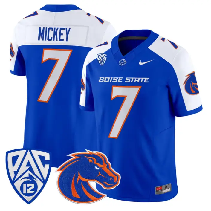 Jaden Mickey Jersey #7 Boise State Broncos 2026 Vapor Limited Stitched by My Store NCAA Football Jerseys