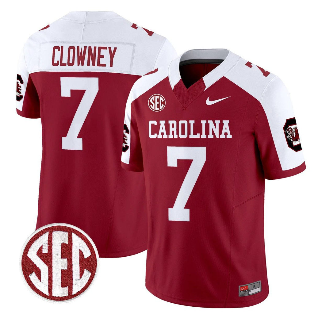 Jadeveon Clowney Jersey #7 Carolina 1980 Throwback Rebrand 2026 Garnet Alter by My Store NCAA Football Jerseys